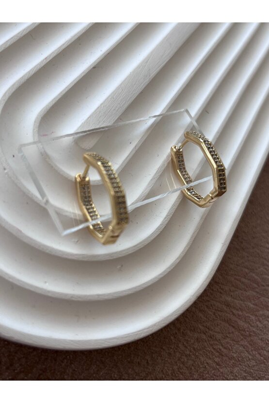 Gold renk Çelik küpe