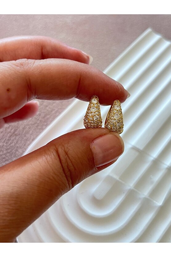 Gold renk Çelik küpe