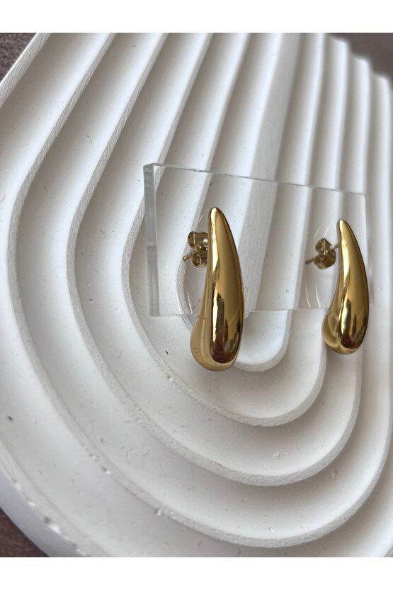 Gold renk Çelik küpe