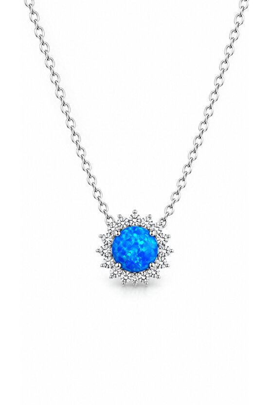 Opal Taşlı Kolye