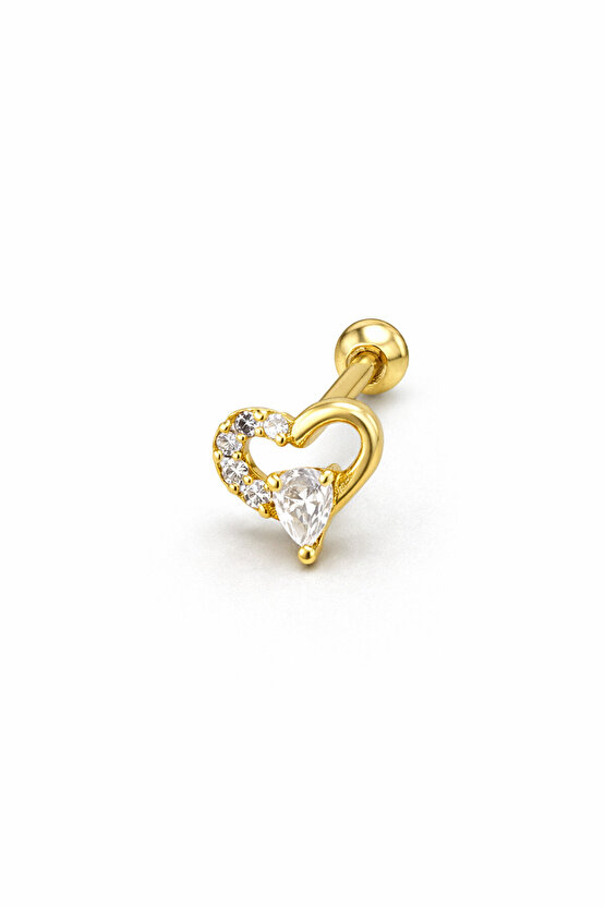 Gümüş Kalp Piercing