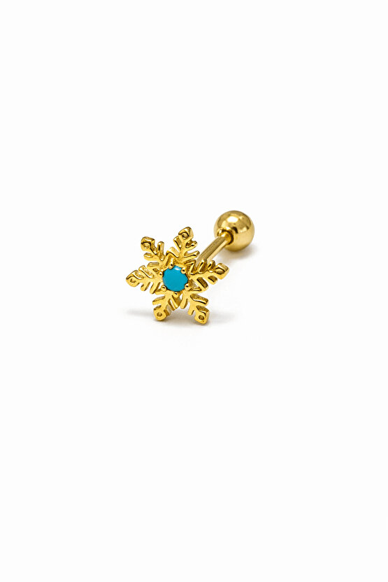 Gümüş Tukuaz Taşlı Piercing