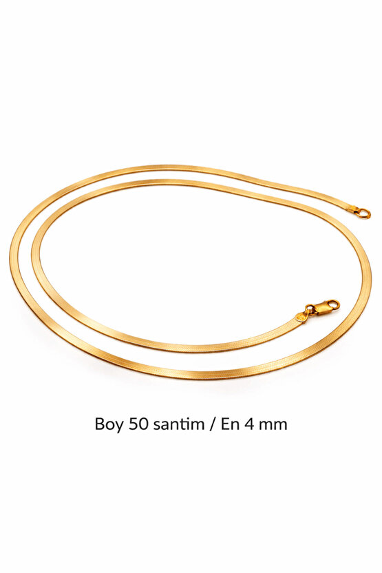 İtalyan Yassı Kolye 50 cm