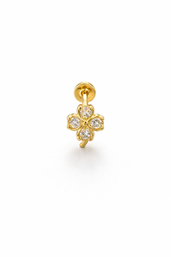 Gümüş Yonca Piercing