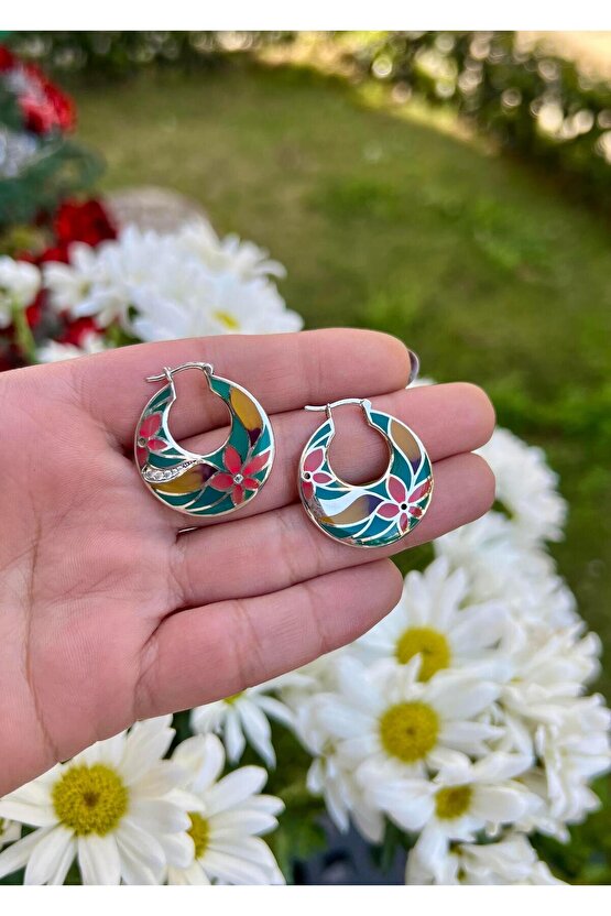 Mineli Halka Küpe