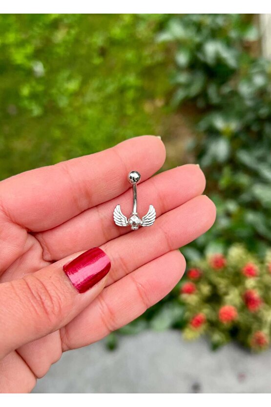 Cerrahi Çelik Kanat Göbek Piercing