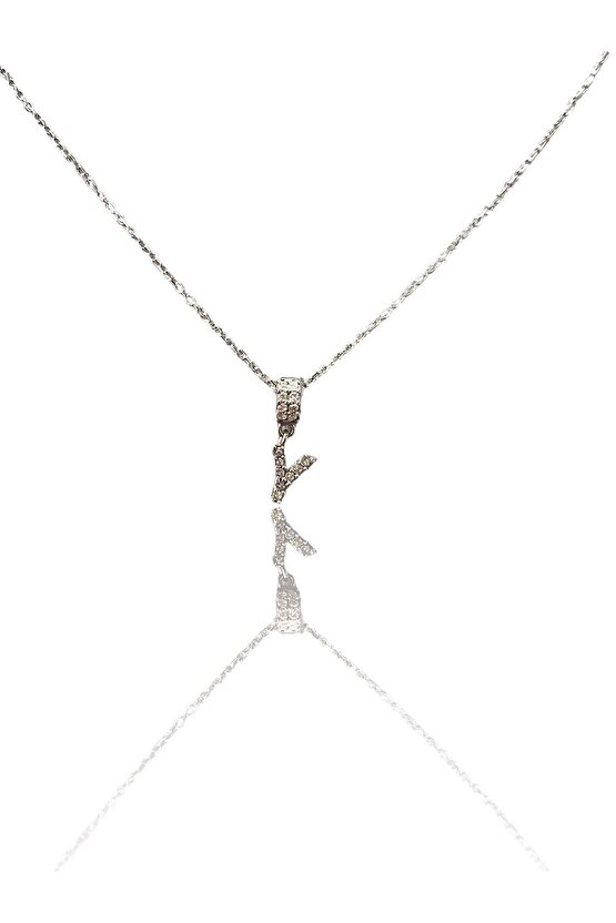 Taşlı Mini Harf Kolye