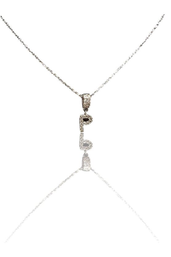 Taşlı Mini Harf Kolye