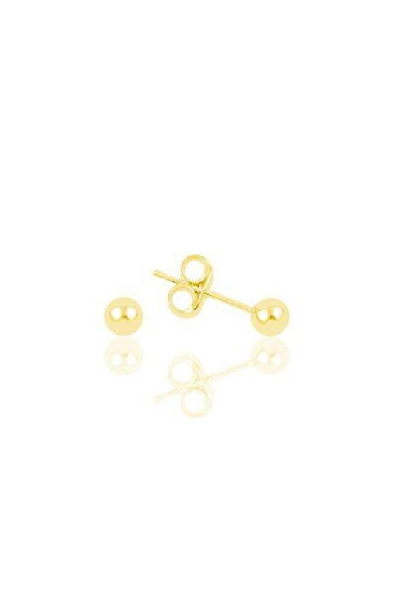925 ayar gümüş 4 mm Top Küpe