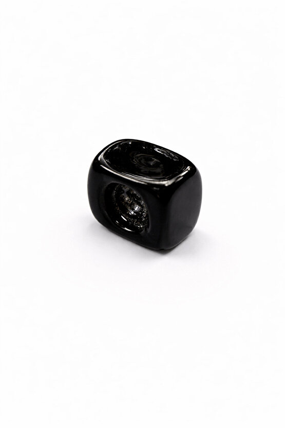 Siyah Murano Cam Charm