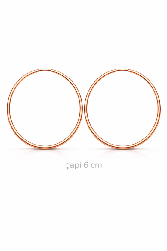 İnce Halka Küpe Çap:6 cm