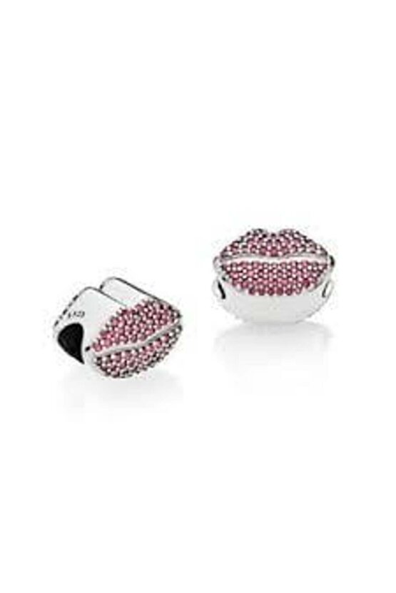 Pembe Taşlı Dudak Charm