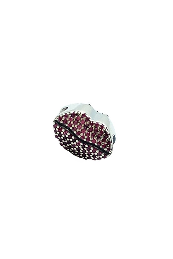 Pembe Taşlı Dudak Charm