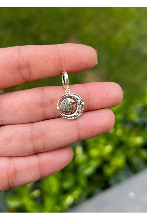 Dönen Ay ve Yıldız Charm