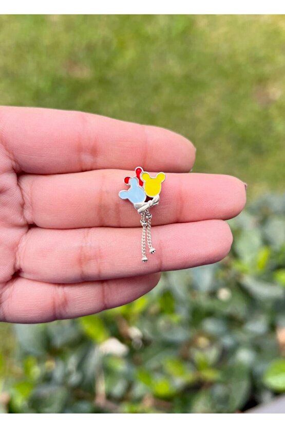 Sallantılı Renkli Mickey Charm