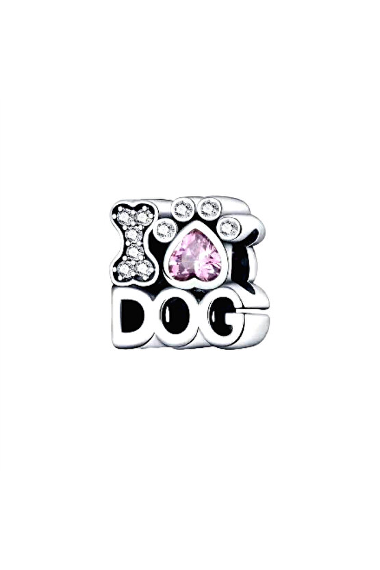 Pempe Kalp Taşlı Dog Charm