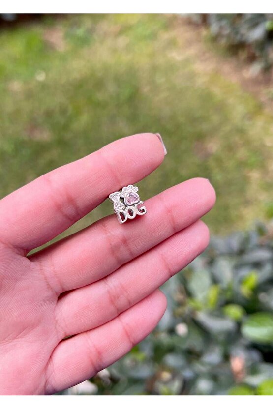 Pempe Kalp Taşlı Dog Charm