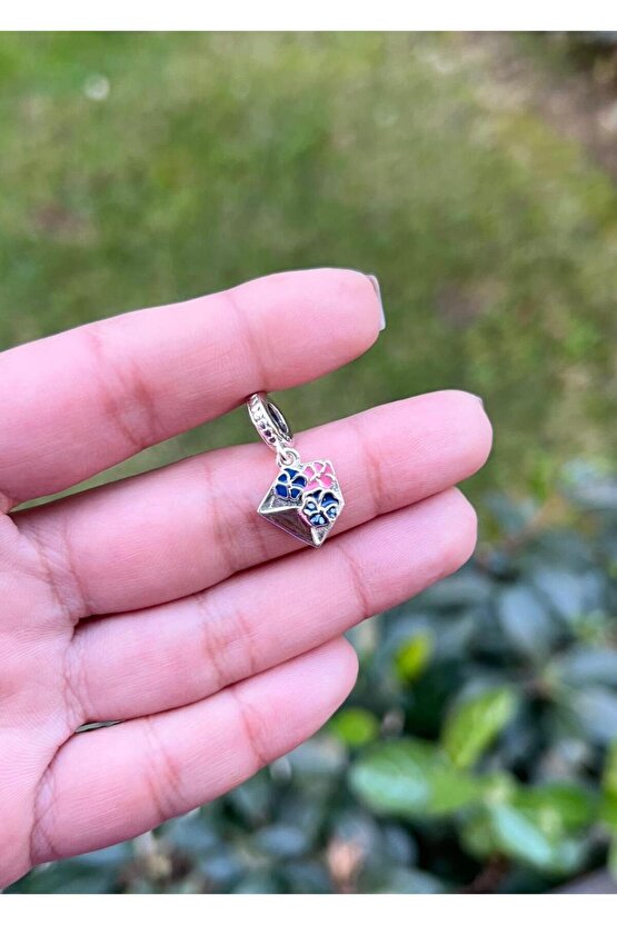 Çiçekli Zarf Charm