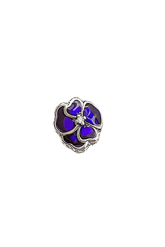 Pembe Taşlı Kalp Charm