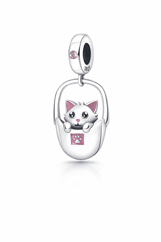 Sallantılı Sepette Kedi Charm
