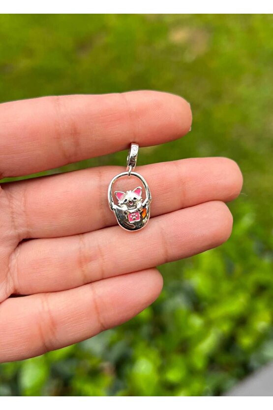 Sallantılı Sepette Kedi Charm
