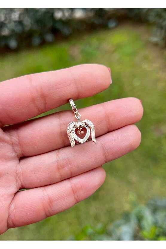 Kanatlı Kalp Charm