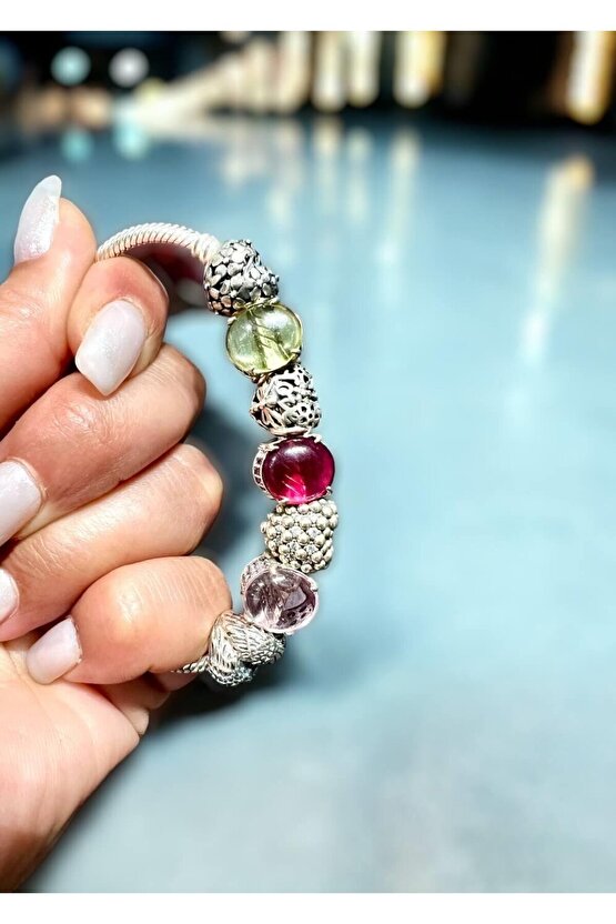 KırmızıTaşlı Murano Charm