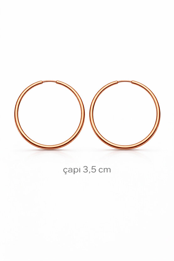 Tel Halka Küpe Çap:3,5 cm