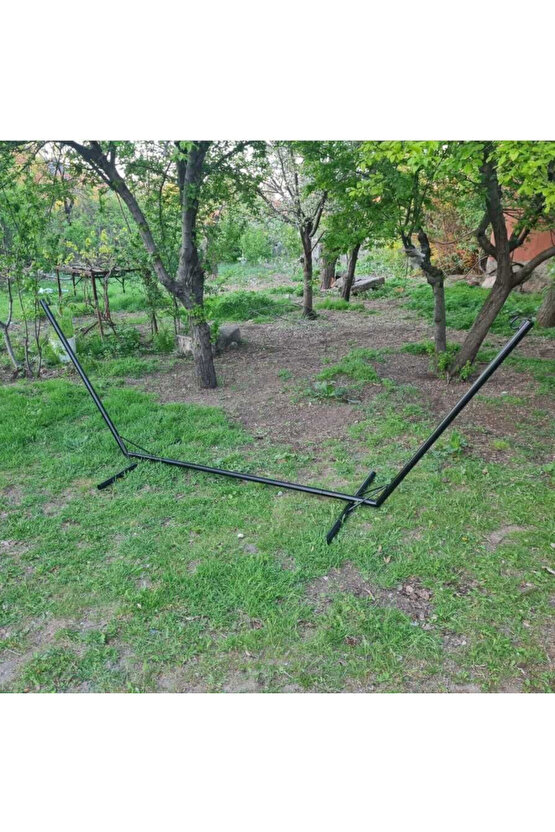 Metal Hamak Ayağı Boru Metal Hamak Demiri | Siyah Renk