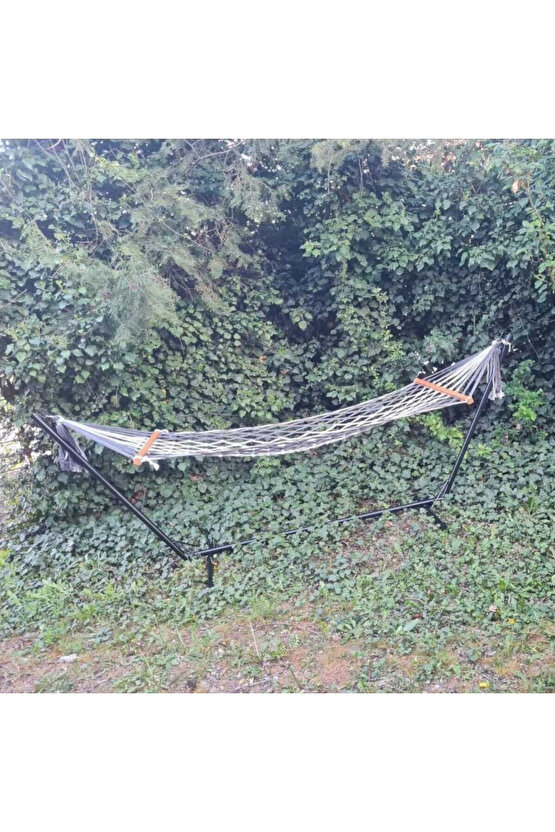 Metal Hamak Ayağı Boru Metal Hamak Demiri | Siyah Renk