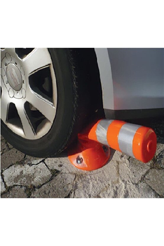 Trafik Delinatör 75 Cm- 10 Adet Plastik Kırmızı Otopark Yol Duba Ucuz Koni (505*355*805)