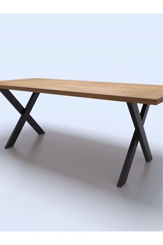 Metal X Ayak Çalışma Ve Yemek Masası Ayağı 2 Adet Bir Takım Ürünü