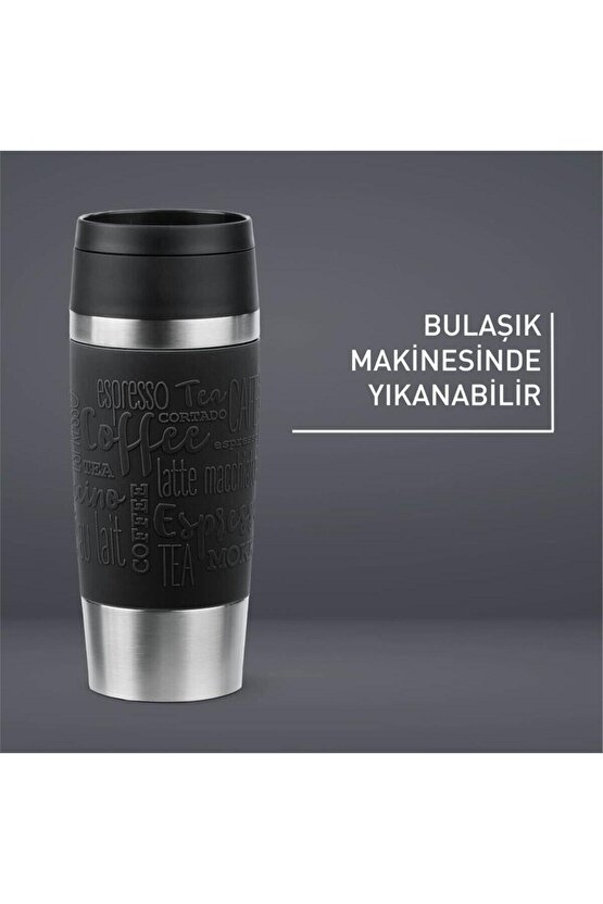 Travel Mug Termos - Siyah - 0,36 Litre