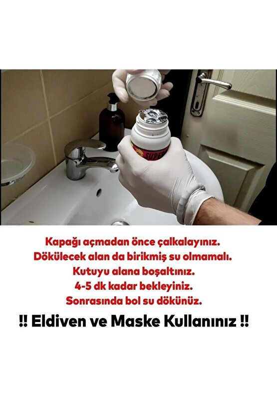 1000 gr Tuvalet Lavabo Wc Ve Tıkanıklık Acıcı Yakıcı Ve Sıvı Gıder Acıcı Nanopro