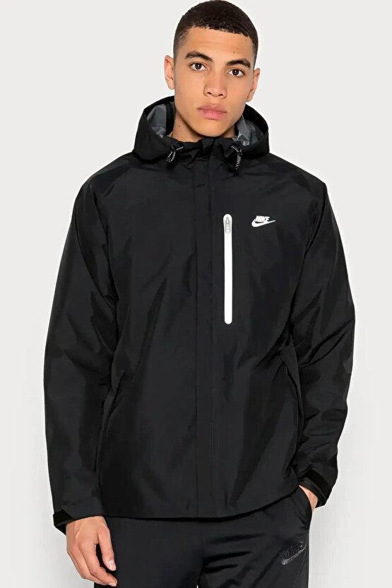 Sportswear Storm-Fit Legacy Shell Full-Zip Erkek Siyah Günlük Spor Ceket