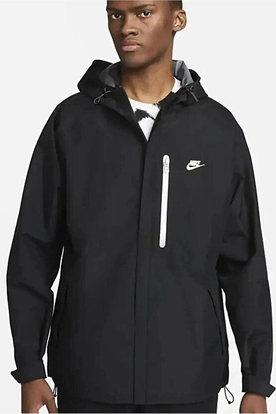 Sportswear Storm-Fit Legacy Shell Full-Zip Erkek Siyah Günlük Spor Ceket