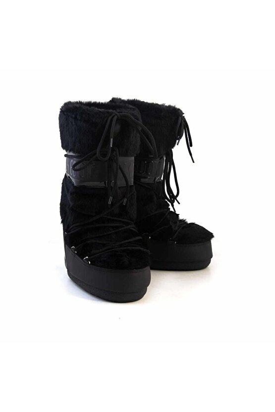 Icon Faux Fur Kadın Kar Botu-14089000BLK