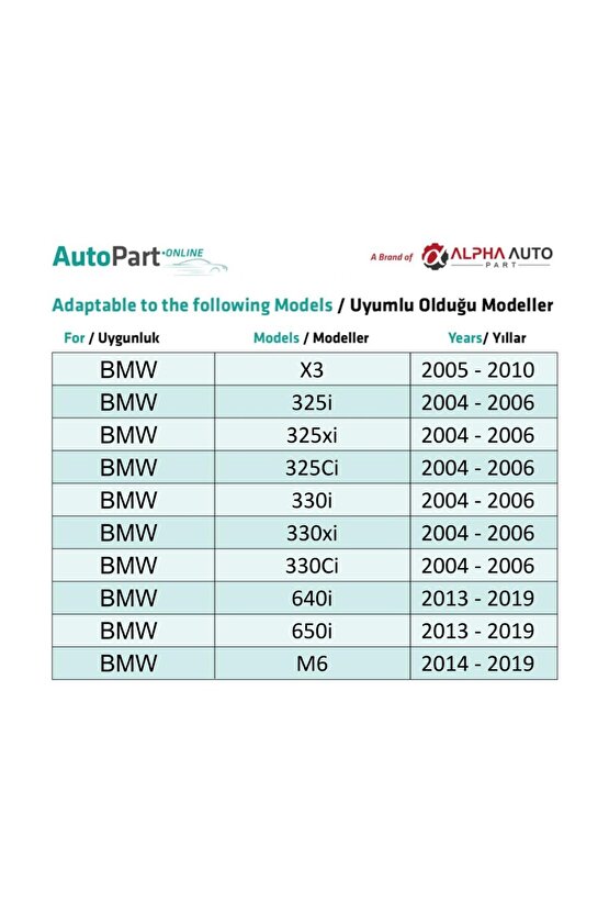 BMW X3 3 Serisi 6 Serisi 7 Serisi 650i M6 Alpina B7 için İç Döşeme Klips -50 Adet