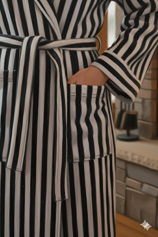 Bukle Bornoz, Şal Yaka Bornoz , Pamuklu Kadın  Erkek Bornoz, Unisex Bornoz