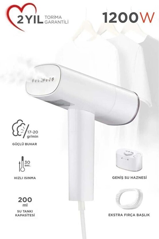 KG3112 Buharlı Kırışık Giderici 1200W Taşınabilir Seyahat Boy Dikey Ütü