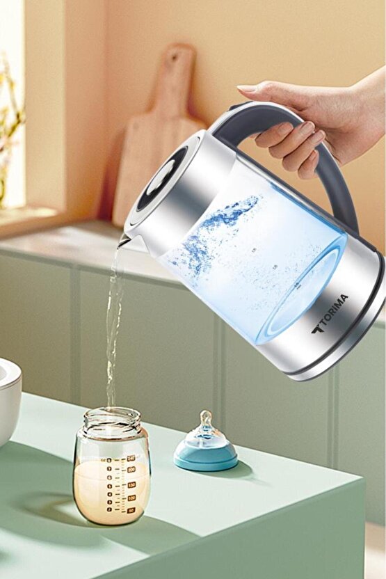Cam Led Işıklı 1500W 1.8L Kettle Su Isıtıcı TY-S888-040