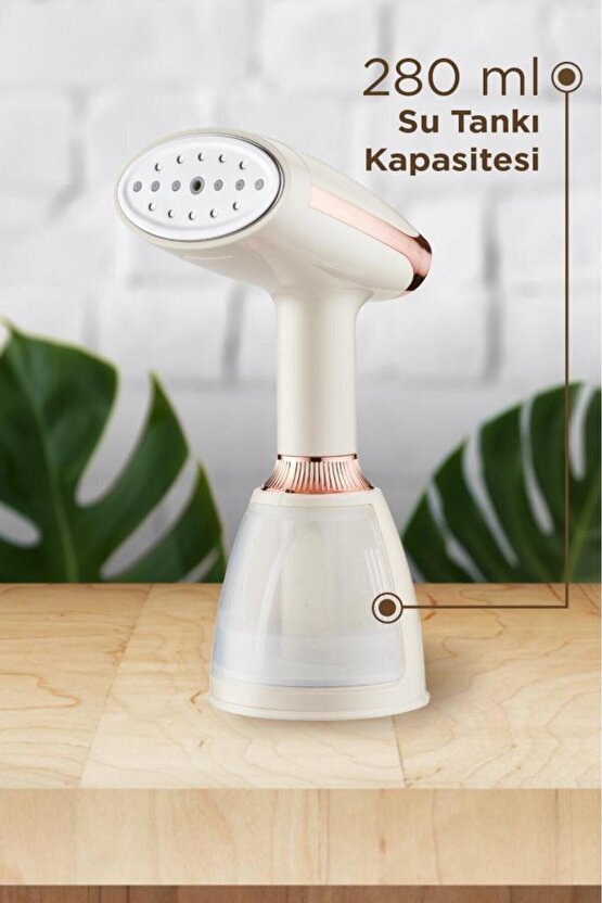 Buharlı Ütü Kırışık Giderici Taşınabilir Dikey Seyehat Ütüsü 1500W KY003 Beyaz