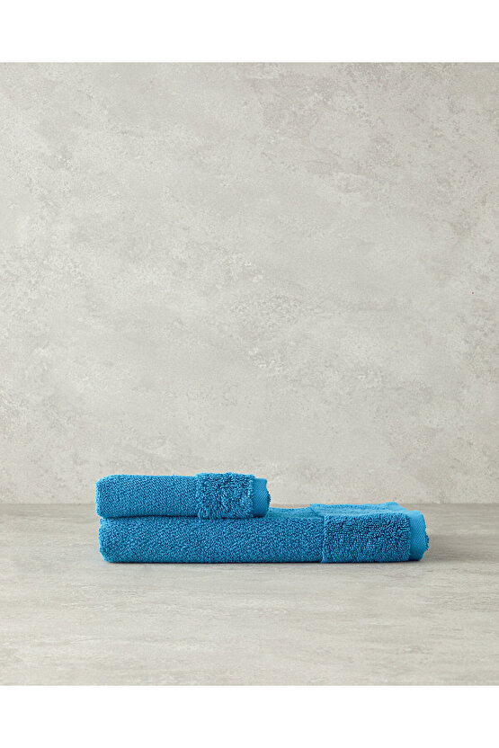 Velvet Touch Pamuklu El Havlusu Mavi