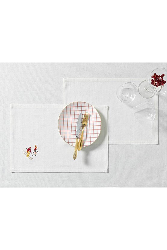 Winter Enjoy Pamuk Amerıkan Servıs 30x45 Cm Krem