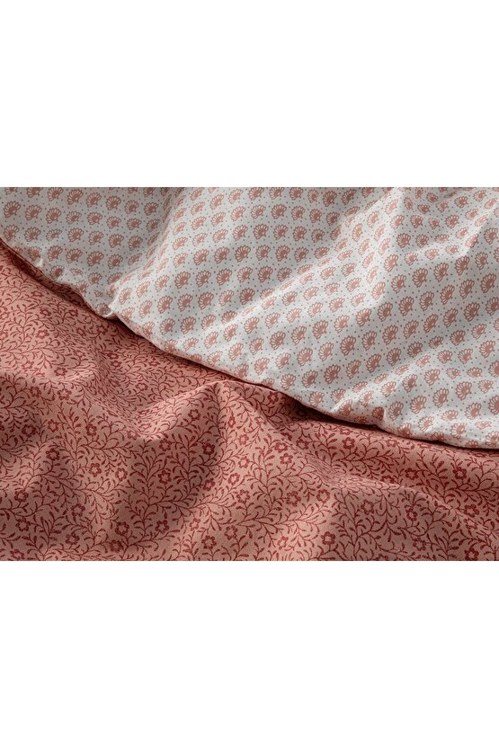 Daisy Krep Super King Nevresim Takımı 260x220 Cm Pembe