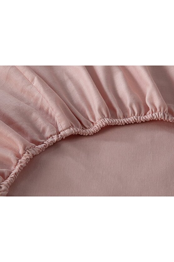 Daisy Krep Super King Nevresim Takımı 260x220 Cm Pembe