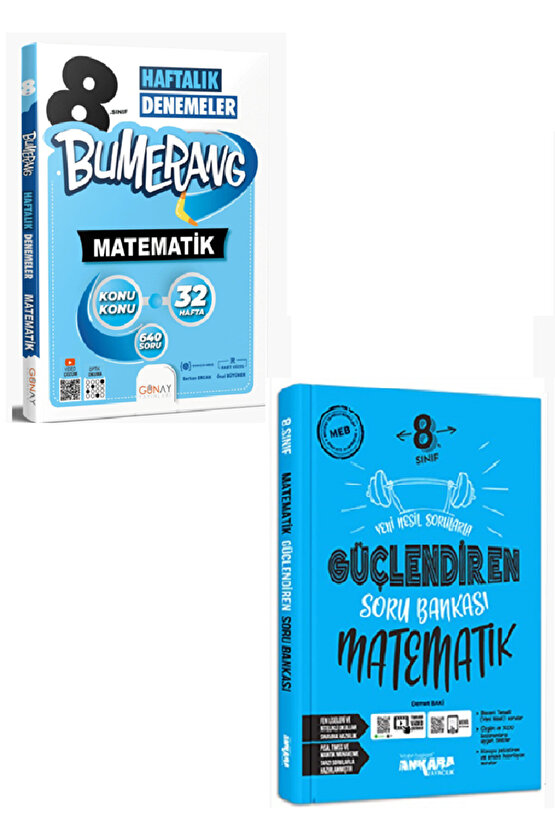8. Sınıf Matematik 32 Hafta Deneme + Ankara Yayınları Matematik Soru Bankası