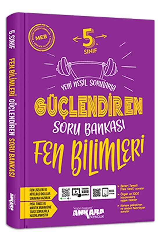 Ankara Yayıncılık 5.Sınıf Güçlendiren Fen Bilimleri Soru Bankası