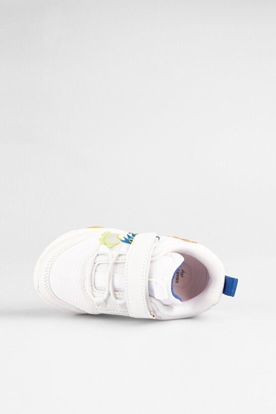Number Ortopedik Taban Beyaz-Mavi Çocuk Sneaker