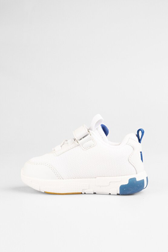 Number Ortopedik Taban Beyaz-Mavi Çocuk Sneaker